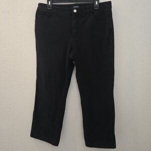 CHAPS BLACK JEAN PANT 12